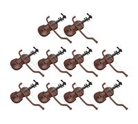 Fdit 10 Set Violino per Casa delle Bambole, Stile Miniatura Carino, Scala 1/12, Materiale Plastico per L'arredamento della Casa delle Bambole e gli Amanti Dell'arte