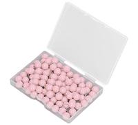 Fdit 100 Puntine per Mappa, Puntine Decorative in Plastica in Acciaio con Custodia Trasparente, per Bacheche, Bacheche in Sughero, Mappe (PINK)