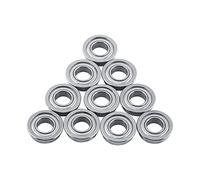 10Pz F688ZZ Flangiati Cuscinetti a Sfera Doppia Schermatura per Stampante 3D, 8 x 16 x 5 mm