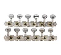 Fdit 12 Tasti di Accordatura della Chitarra a 12 Corde, Zinclegazione Robusta, Accordatura Rapida e Precisa per Chitarra Folk e Acustica a Corde