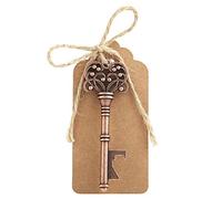 Fdit 12pcs Tastie di Tastica in Lega di Decorazione di Apertura Vintage Set di Tag per Bomboniere per Feste di Nozze, Rame