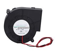 Fdit 12V 2.4A Ventilatore Senza Spazzole Ventola di Raffreddamento a Turbina a Doppia Sfera Ventilatore d'Aria Ventilatore di Raffreddamento a Basso Rumore Ventilatore di Scarico