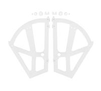 Fdit 2 Pezzi di Plastica Flessibile Incavato per Scarpiera con Cerniera di Ricambio per Cerniere, Accessori per Scarpiera a Due Strati con Struttura Semplice Structure(Bianca)