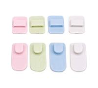 Fdit 2 Set TV Telecomando Climatizzatore Gancio appiccicoso Autoadesivo a parete resistente Porta chiave a parete Sensore a parete(White)