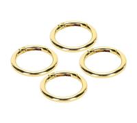 Fdit 20 clip a scatto rotonde, portachiavi con diametro di 4,1 cm, anelli a molla in rame con apertura a molla per fai da te, vestiti, borse (1#)