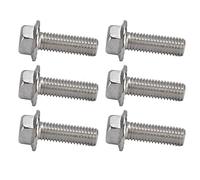 Fdit 20pcs M10x1.5 Viti a Copia Flange in Acciaio Inossidabile A2-70, Viti a Filo Ruvido con Dimensioni Standard con Guarnizione per Applicazioni Domestiche e Garage (M10*30)