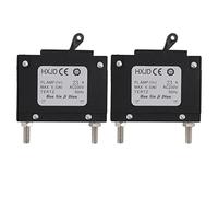 Fdit 2pcs 23A Interruttore Automatico del Generatore con Interruttore a Pulsante Interruttore Automatico di Ripristino Manuale per Generatori a Benzina 230V