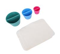 Fdit 3 Pezzi Strumenti di Ceramica a Cono Cerchione, Fissaggio di Cerchioni Ceramiche a 3 Dimensioni con Tessuto in Pelle Scamosciata da 10 Pezzi per Modellare le Bocche di Bottiglia