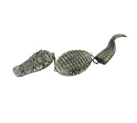 Fdit 3 Segmenti Esca a Alligatore Galleggiante, Figurine di Animali da Coccodrillo Finto Decorazioni per Stagno d'Acqua a Alligatore Realistico Esca Galleggiante per Piscina