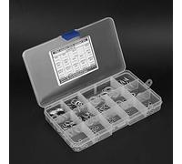 Fdit 304 Kit di Lavatrice a Molla in Acciaio Inossidabile, Assortimento di 260 Pezzi per Diverse Applicazioni di Fissaggio, Ideali per Progetti Fai - -te Domestici o Meccanici Professionali