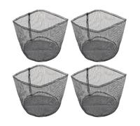 Fdit 4 Fioriere da Laghetto, Vasi di Piante Acquatiche in Mesh in PVC, Pentole per Piante Riutilizzabili Traspirabili per Stagno Giardino delle Piante di Palude Terrestri Piante (Girare)