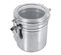 Fdit 4 Formati da Cucina in Acciaio Inox Contenitore di conservazione degli Alimenti Bottiglia di misurazione Tazza Zucchero tè caffè Fagioli Scatola Metallica Set(M)