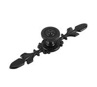 Fdit 4 maniglie lega di zinco in stile vintage per porte piastra per mobili cassetti armadi comò con vite Nero Home Decor 2pcs