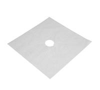 Fdit 4 Pezzi Copri Bruciatore a Gas Tappetini Protettivi Resistenti Alle Alte Temperature Antiaderenti Facili da Pulire per Cucinare in con Materiale in Fibra di Vetro (SILVER)
