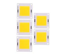 Fdit 5 Pezzi/set Chip Integrato COB LED Ad Alta Potenza 50 W, Proiettore Della Lampadina Da Montare Super Luminoso, Basso Consumo Energetico con Eccellente Dissipazione