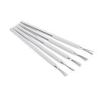 Fdit 5 Pezzi Utensili per Argilla e Ceramica con Manico in Alluminio, per Modellare Dettagli e Scultura Professionale