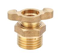 Fdit 5 Pezzi Valvola di Scarico in Ottone per Parti di Drenaggio del Compressore d'Aria Kit di Sostituzione G1/4, Materiale in Ottone Ideale per Collegamento Diretto, Adatto per Un Adeguato