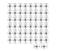 Fdit 50 Set Chiusura della Borsa Magnetica, Fitti Fermi Magnetici Ad Alta Durezza per Sacchetti di Artigianato Fai -da -te Scarpe da Cucire Artigianato e Abiti Punk (SILVER)