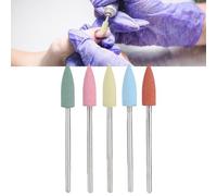 Fdit 5pcs / Set Nagel Bohrer Pezzi Lunghi Kit Manicure Manicure Accessori per la Lucidatura (152)