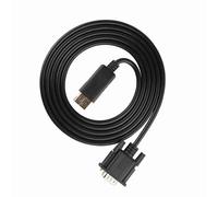 Fdit Adattatore Convertitore Cavo DisplayPort a VGA Ad Alta Definizione per PC Portatile, Connettori Placcati Oro, Supporta Risoluzione 1080p, 1,8 M, Compatibile con Mini DisplayPort/Thunderbolt, per