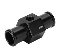 Fdit Adattatore del Sensore di Temperatura Dell'acqua Motociclistica Universale, Adattatore del Tubo del Liquido di Raffreddamento in Lega di Alluminio con 2 Morsetti per (UN (20mm))