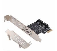 Fdit Adattatore di Espansione PCI Express Dual Port III 6GBIT/S per Telaio Grande/piccolo, Supporto AHCI/IDE, Plug e Riproduzione per gli Appassionati di PC