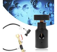 Fdit Adattatore di Ricarica per Serbatoio CO2 Adattatore per Bombola di CO2 per Caricabatterie Filettatura 1/8NPT Adatto a Serbatoio di 21x4 con Struttura in