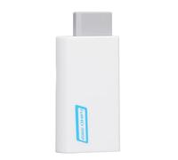 Fdit Adattatore Interfaccia Multimediale HD per Wii 480P, Convertitore di Segnale Stabile con Porta da 3,5 Mm - Plug and Play per L'intrattenimento Domestico - ABS (WHITE)