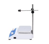 Fdit Agitatore Magnetico, Piastra Riscaldante per Agitatore da Laboratorio Compatto da 2000 Ml con Controllo della Manopola Girevole per Allenamento della Forza e (Spina europea 100-240V)