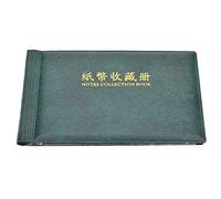 Fdit Album per Banconote, Libro per Raccolta Banconote da 30 Pagine con Buste Trasparenti e Inserti Neri, Display Doppio Lato per Conservare e Organizzare la Valuta (verde scuro)