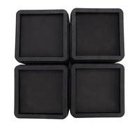 Fdit Alzate per Letto Impilabili da 4 Pezzi, Gambe per Mobili Resistenti in Materiale ABS di Alta qualità con Bordi Lisci per Scrivania, Poltrona Letto