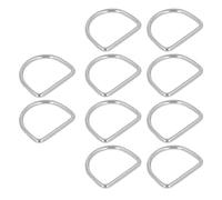 Fdit Anelli a D in acciaio inox, anelli a D per durata nel kayak (15 x 12 x 3 mm)
