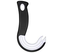 Fdit Apriscatole Manuale Ad Anello, Design a Forma di Gancio in Plastica, può Estrarre lo Strumento con Linguetta con Impugnatura Facile da Aprire per Cibo per Cani con Zuppa di Soda (nero bianco)