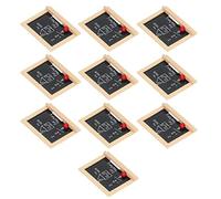 Fdit Assortimento di Lavagne in miniatura: 10 Pezzi di Lavagna per Casa delle Bambole, Casa delle Bambole, Bar Ristorante e Ornamenti per Micropaesaggi 1:12 Scala 1:6