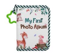 Fdit Baby Photo Album, My First Memory Book per L'album per Foto 4x6 Neonato e Morbido con Tema Green Leaf, Baby Shower