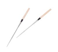 Fdit Bacchette per Sushi Design Professionale a Punta in Legno Massello in Acciaio Inossidabile per Ristoranti Sashimi 1 Paio