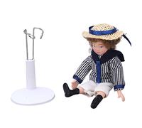 Fdit Bambola in Miniatura in Ceramica con Forma Realistica e Supporto Stabile per la Costruzione di una Casa delle Bambole in Scala 1/12, Scena Applicabile di più di 3 Anni