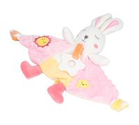 Fdit Bambole da Dentizione per Animali da Addestramento con Massaggiagengive, Coperta di Sicurezza per Calmare, Velluto di Velluto a Coste di Poliuretano per Bambini (coniglio)