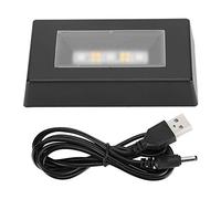 Fdit Base per Display a LED per Cristalli Arte in Vetro, Base per Display a Luce Che Cambia Colore per Gioielli con Statue di 3D