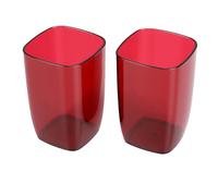Fdit Bicchieri per Spazzolino in Plastica da 2 Pezzi, Tazza per Collutorio Infrangibile Leggera da 501 a 600 Ml per Uso di Viaggio in Dormitorio, Bagno di Casa (501-600ml)
