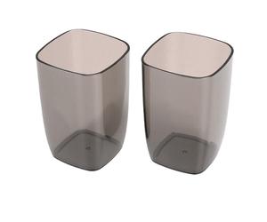 Fdit Bicchieri per Spazzolino in Plastica da 2 Pezzi, Tazza per Collutorio Infrangibile Leggera da 501 a 600 Ml per Uso di Viaggio in Dormitorio, Bagno di Casa (501-600ml)