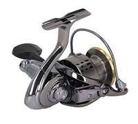 Fdit Bicicletta da pesca, mulinello spinning, braccio girevole pieghevole, scatto pressione 5,5:1 per acqua dolce (TW5000)