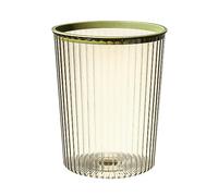 Fdit Bidone della Spazzatura Trasparente, Ampio Spazio di Archiviazione, Forma Minimalista, Cestino della Spazzatura Trasparente, Grande capacità, Coperchio Facile da Fissare, Adatto