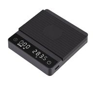 Fdit Bilancia da caffè, Bilancia da Ad Alta Precisione 2000 G/0,1 G con Timer e Display Retroilluminato Portatile per caffè da 8,7 X 9,2 Cm per la Preparazione della Birra