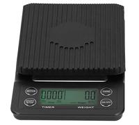Fdit Bilancia da Digitale 3kg/0,1g, Bilancia Multifunzione per caffè con Timer, Tara e Spegnimento Automatico per Cottura, Preparazione di Polveri e Condimenti