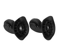 Fdit Black Universal Wheel Accessory per Scrittori di Bagagli, Coppia di Tronchi Durevoli e Tranquilli, Kit di Riparazione da Facile a -install, 2 + 8 Unghie per Viaggiatori