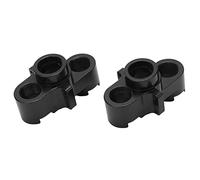 Fdit Blocchi di sterzo per auto RC, Squisite Parti di Controllo Remoto in Lega di Alluminio Taglio di Precisione per 1/7 1/8 Series RC Car (nero)