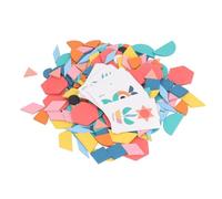 Fdit Blocchi Tangram Puzzle Geometrici Interattivi, Set di Blocchi di Forme Colorate per lo Sviluppo delle capacità di Pensiero Logico