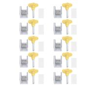 Fdit Blocco della Finestra Blocco della Finestra Scorrevole, 10 Set Blocco di Sicurezza Blocco Telaio della Porta, con Chiavi per Finestra Scorrevole Home