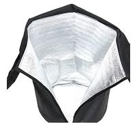 Fdit Borsa Antigelo per Piante con Cerniera e Coulisse per Arbusti Piante in Vaso Alberi, Tessuto Oxford 210D Copertura in Pellicola di Alluminio Isolante Antigelo (Black)
